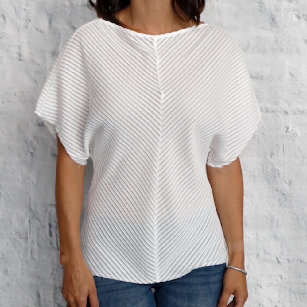 Karolina Zmarlak | Gradiva Pleated Chiffon Top